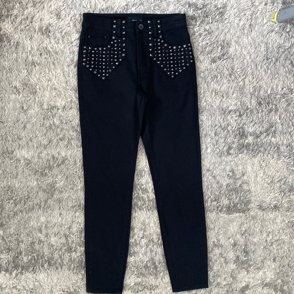 Kooples studded high waist skinny